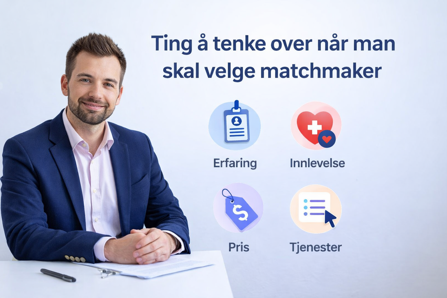 Det viktigste du bør tenke på når du ansetter en matchmaker. 